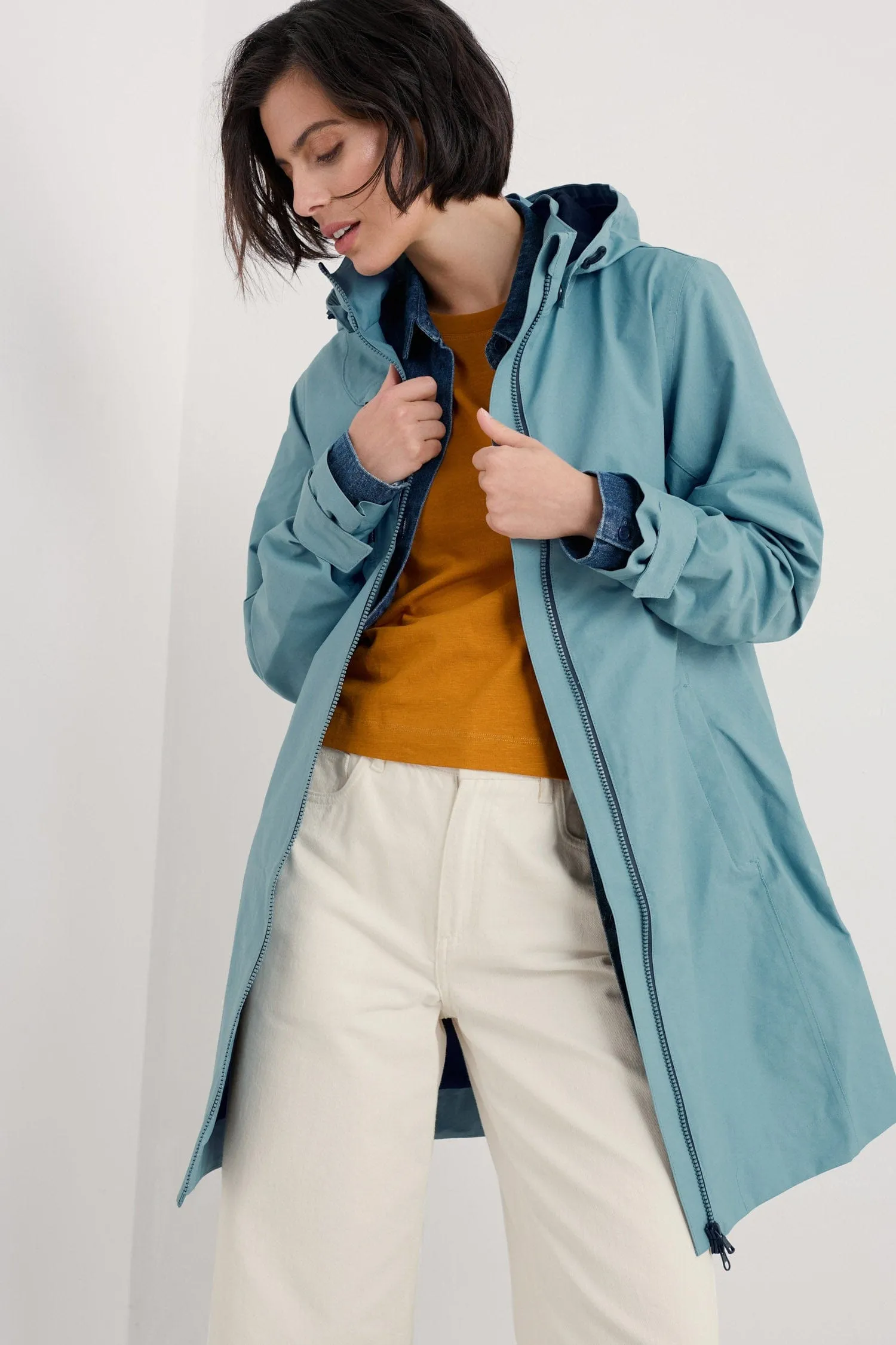 Coverack Waterproof Coat - Hail