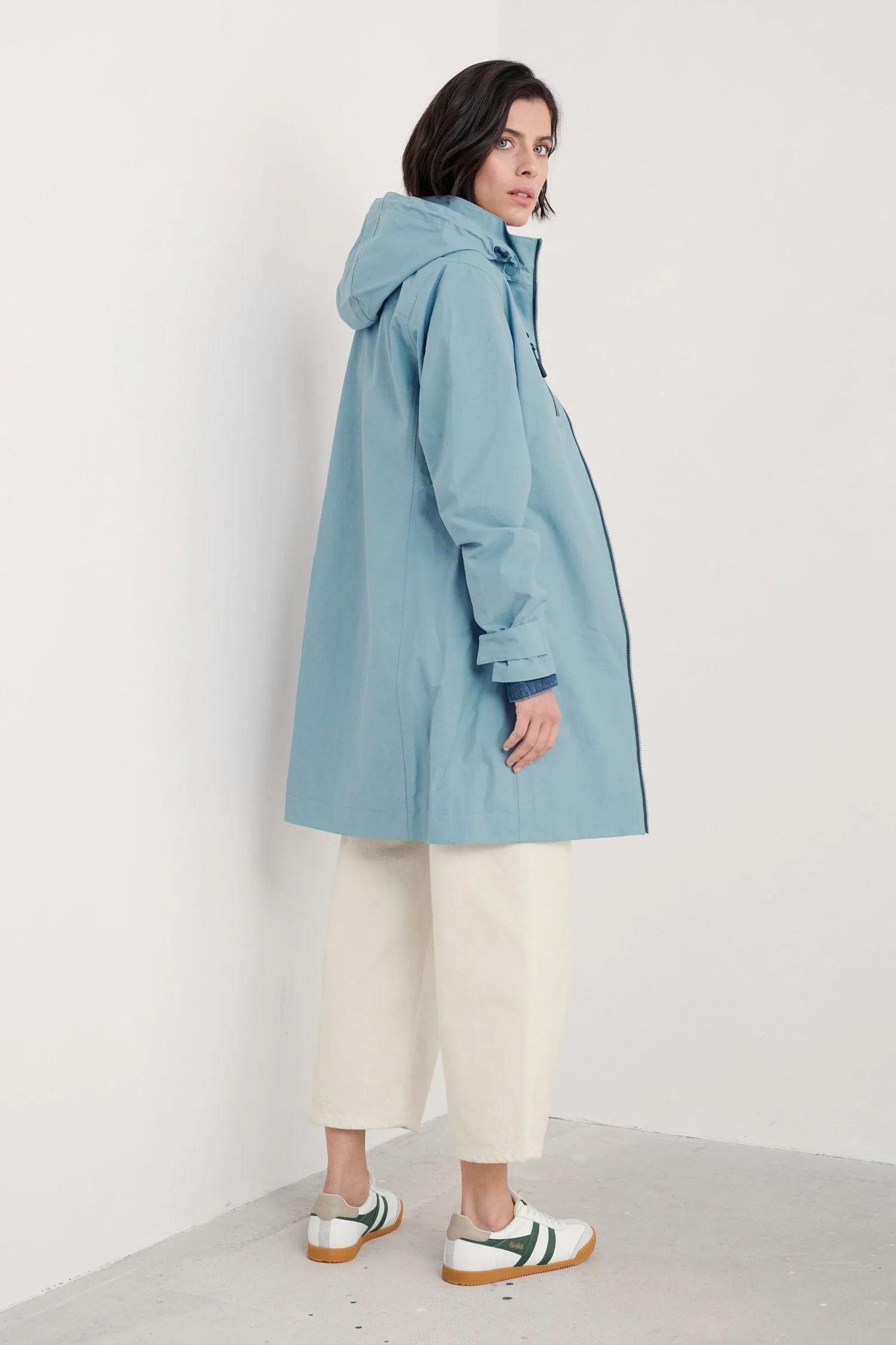 Coverack Waterproof Coat - Hail