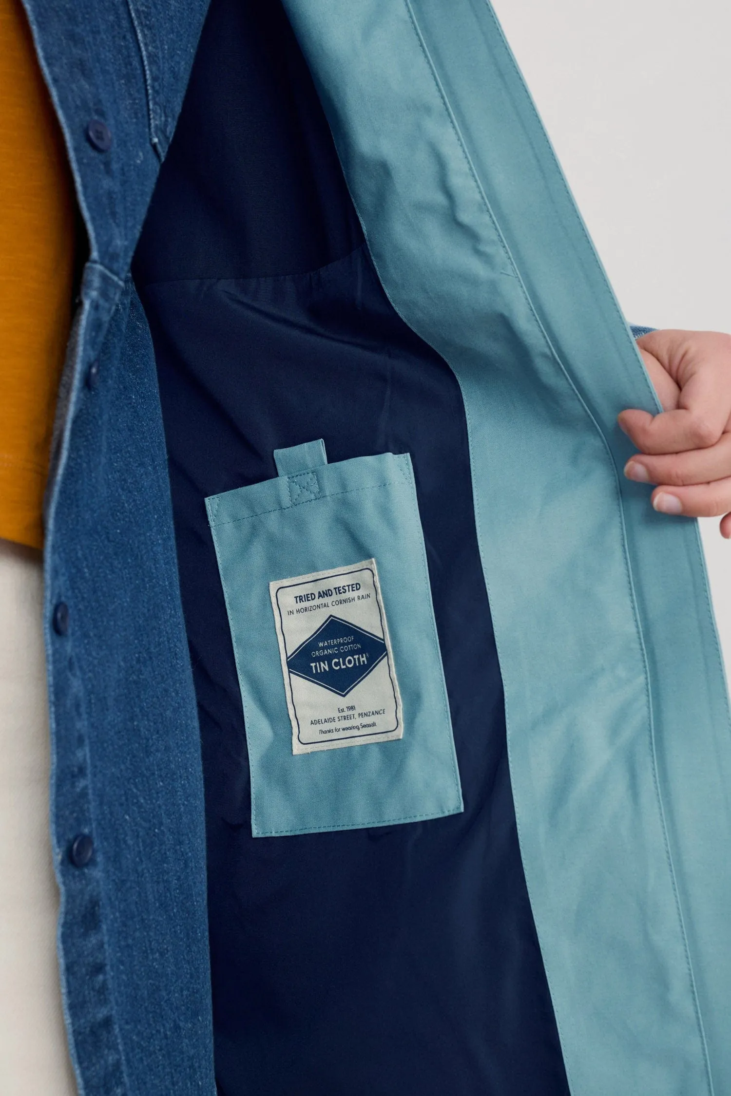 Coverack Waterproof Coat - Hail
