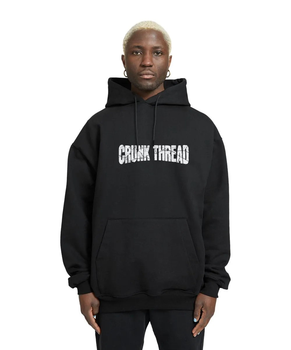 Crunk Thread Sacrificial Relaxed Fit Drop Shoulder Hoodie