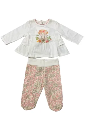 Cutie Cat Baby Top and Pants Set