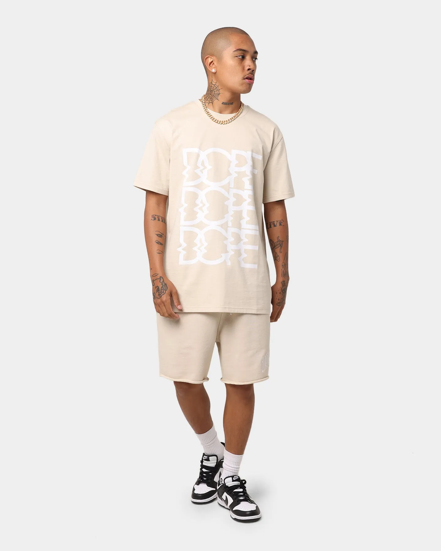 Dope Warp Speed T-Shirt Sand/White