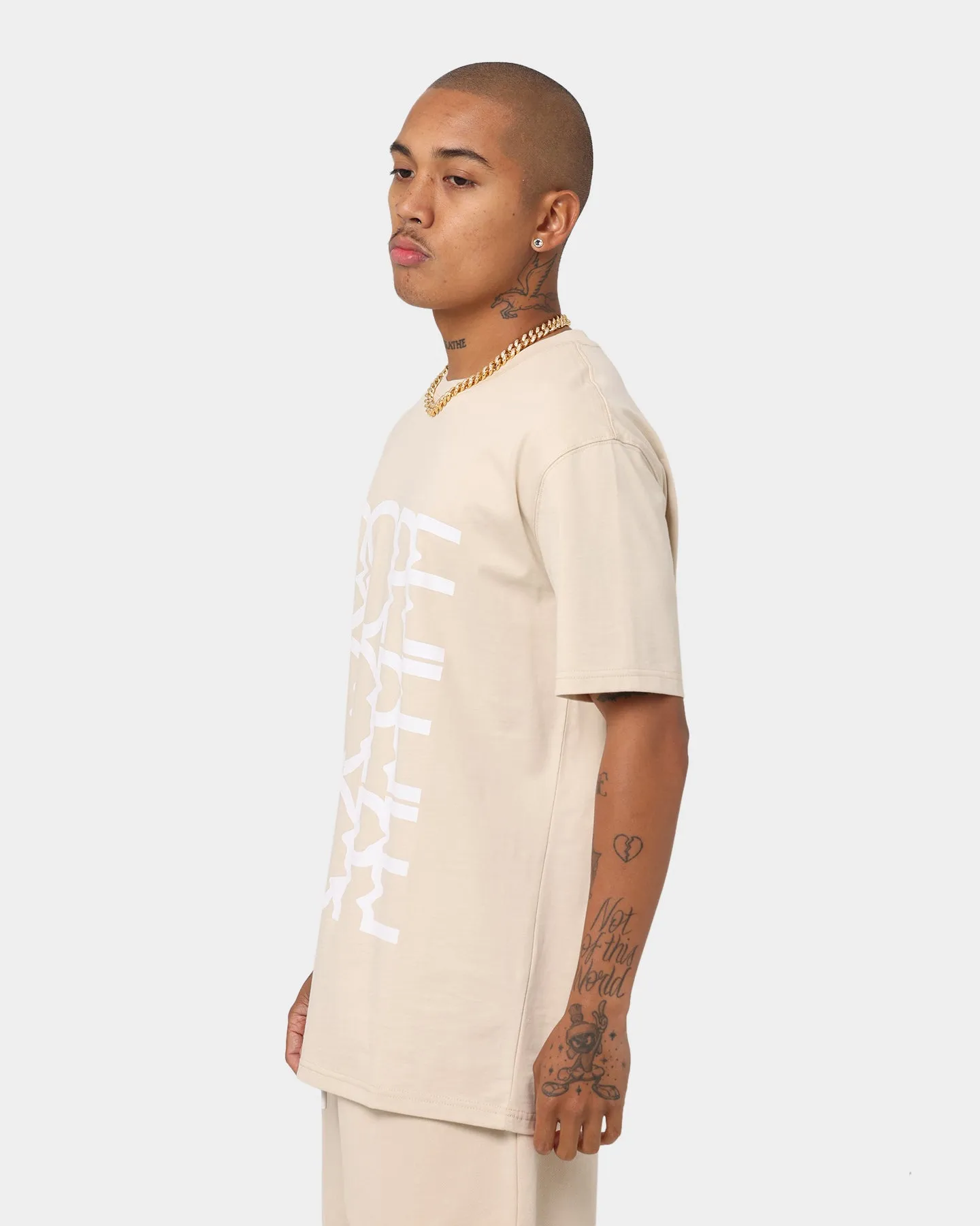 Dope Warp Speed T-Shirt Sand/White