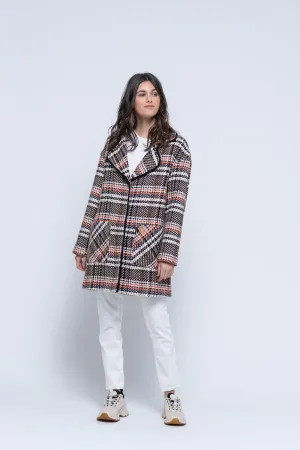 Hongo Check Woven Coat