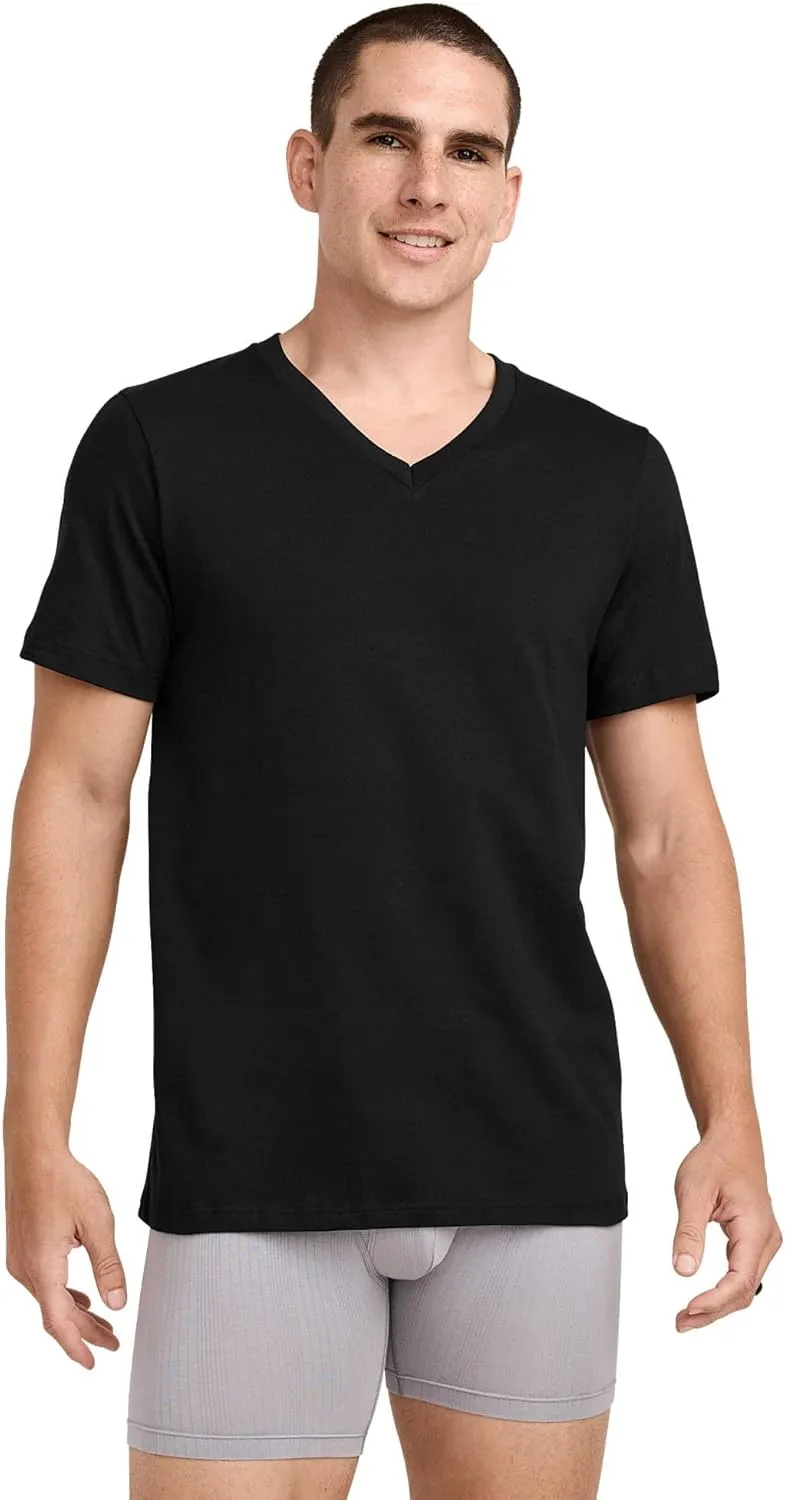 Jockey Men's Undershirt Big & Tall Classic V-Neck Undershirt - 12 Pack