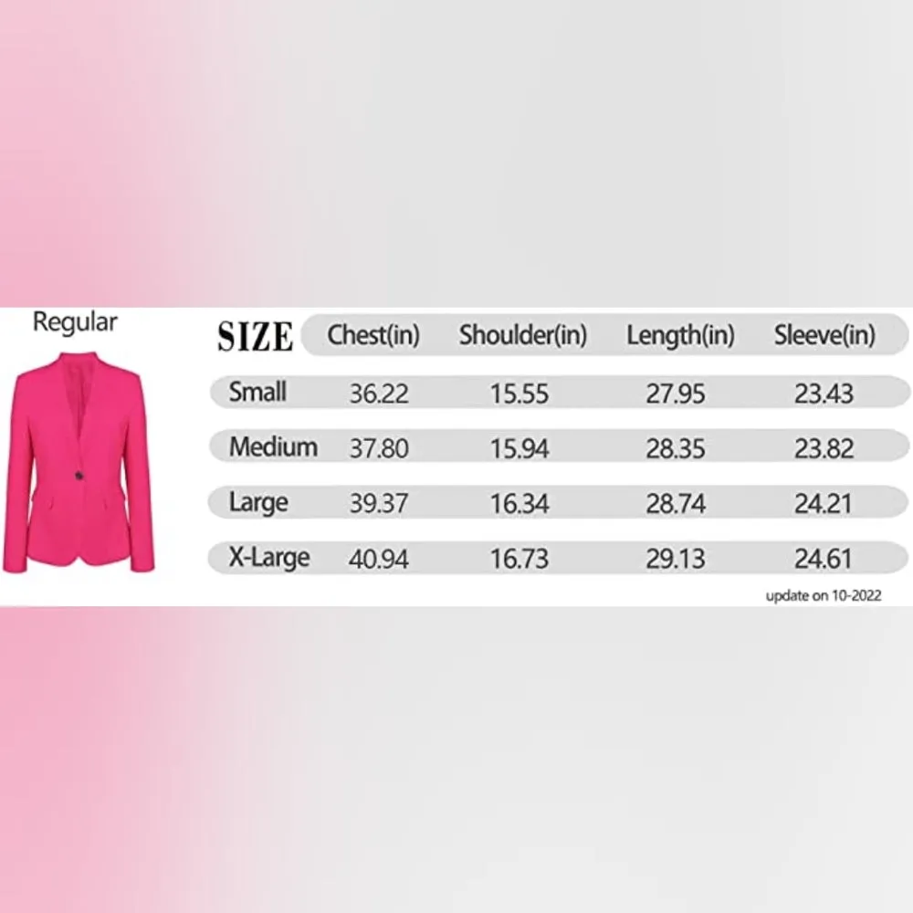 Lapel One Button Pink Blazer Blazer