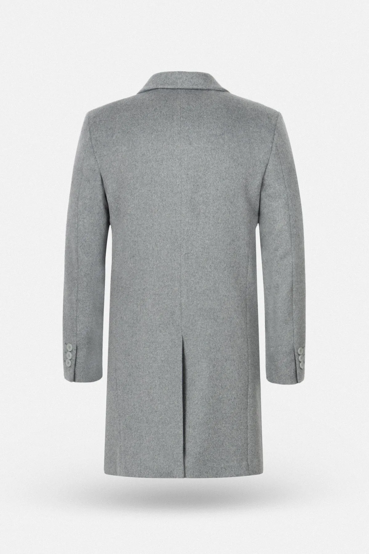 Light Gray Felt Classic Coat
