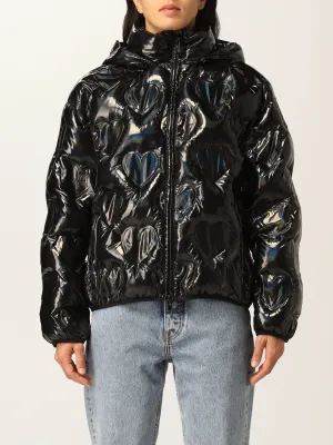 Love Moschino Chic Logo-Emblazoned Hooded Jacket