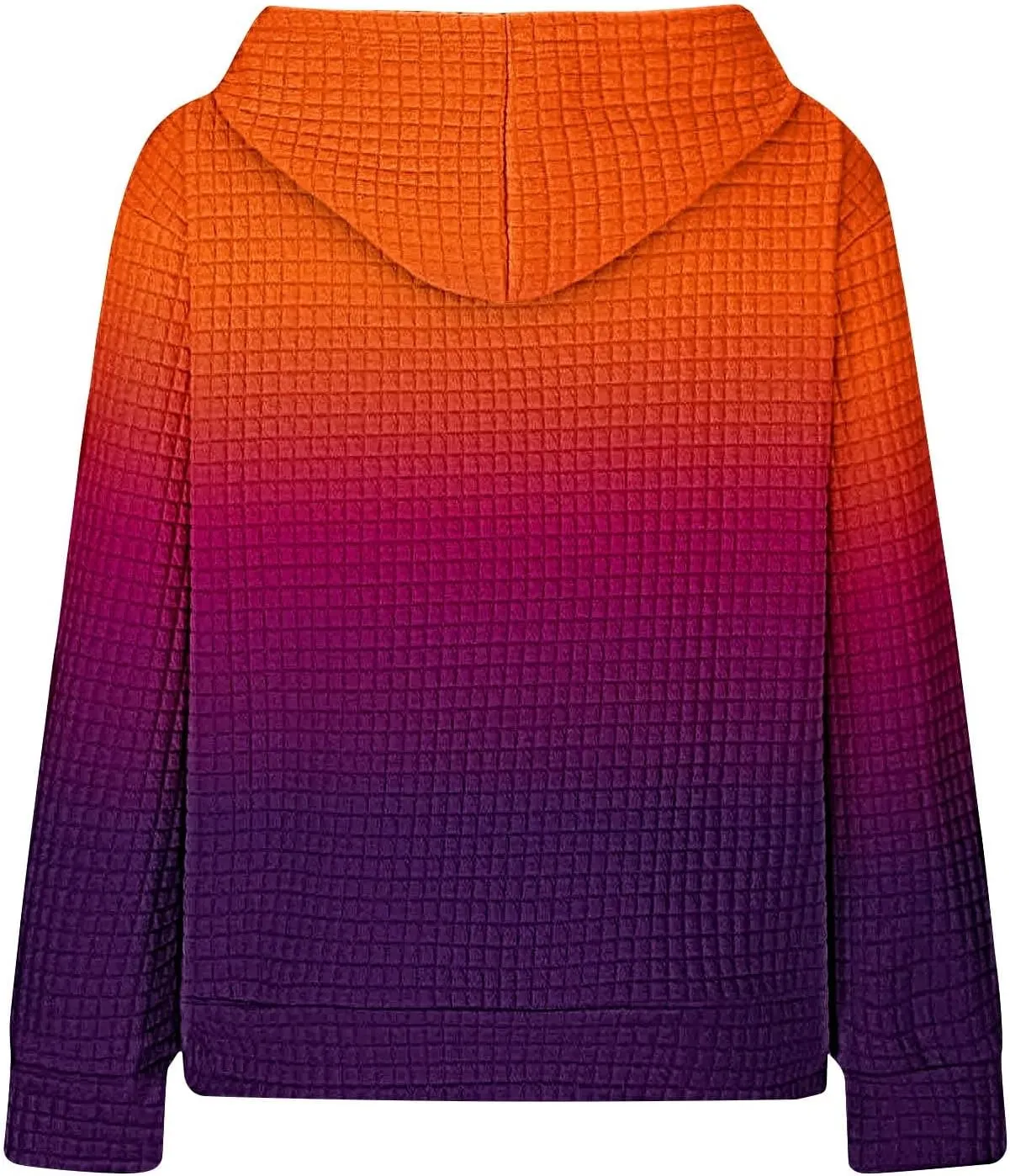 LRMQS Cute Hoodies for Teen Girls Trendy Preppy Waffle Hooded Sweatshirts Oversized Long Sleeve Sweater Tween Girl Clothes