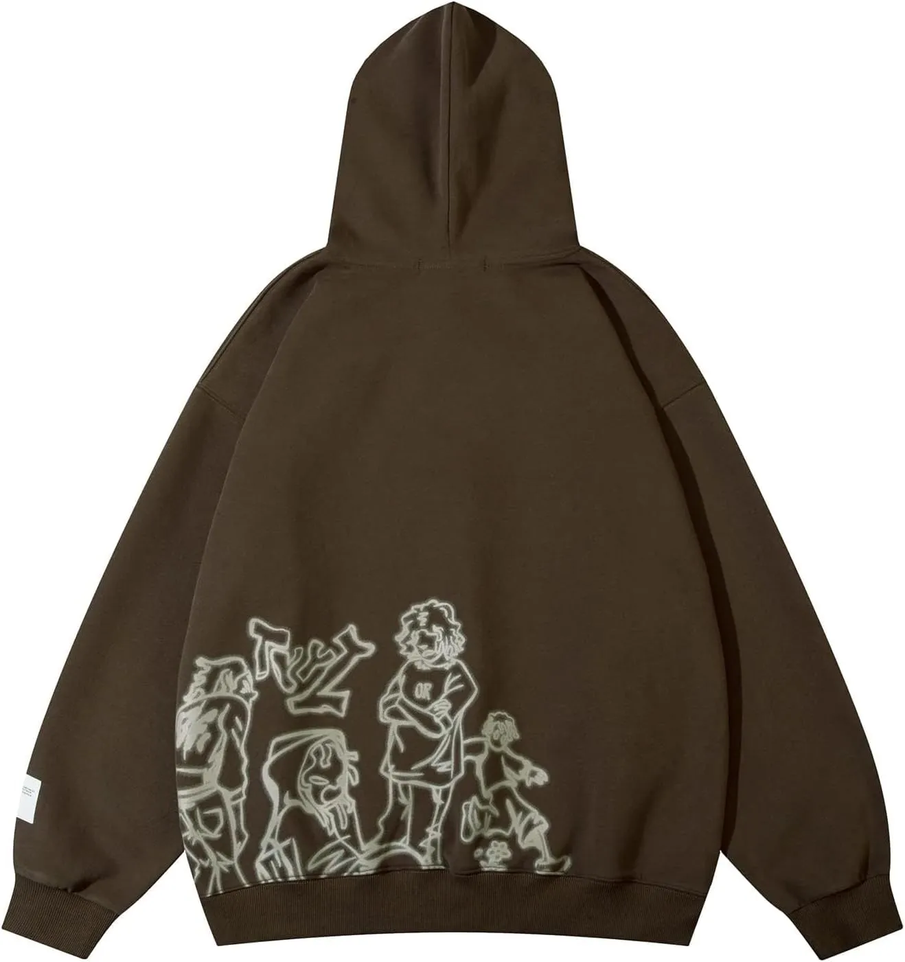 MAEHARRT Women Y2K Oversized Fashion Carton Hoodie Goth Harajuku grunge Streetwear Casual Sweatshirts