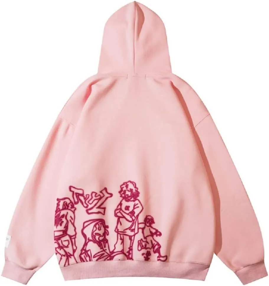 MAEHARRT Women Y2K Oversized Fashion Carton Hoodie Goth Harajuku grunge Streetwear Casual Sweatshirts