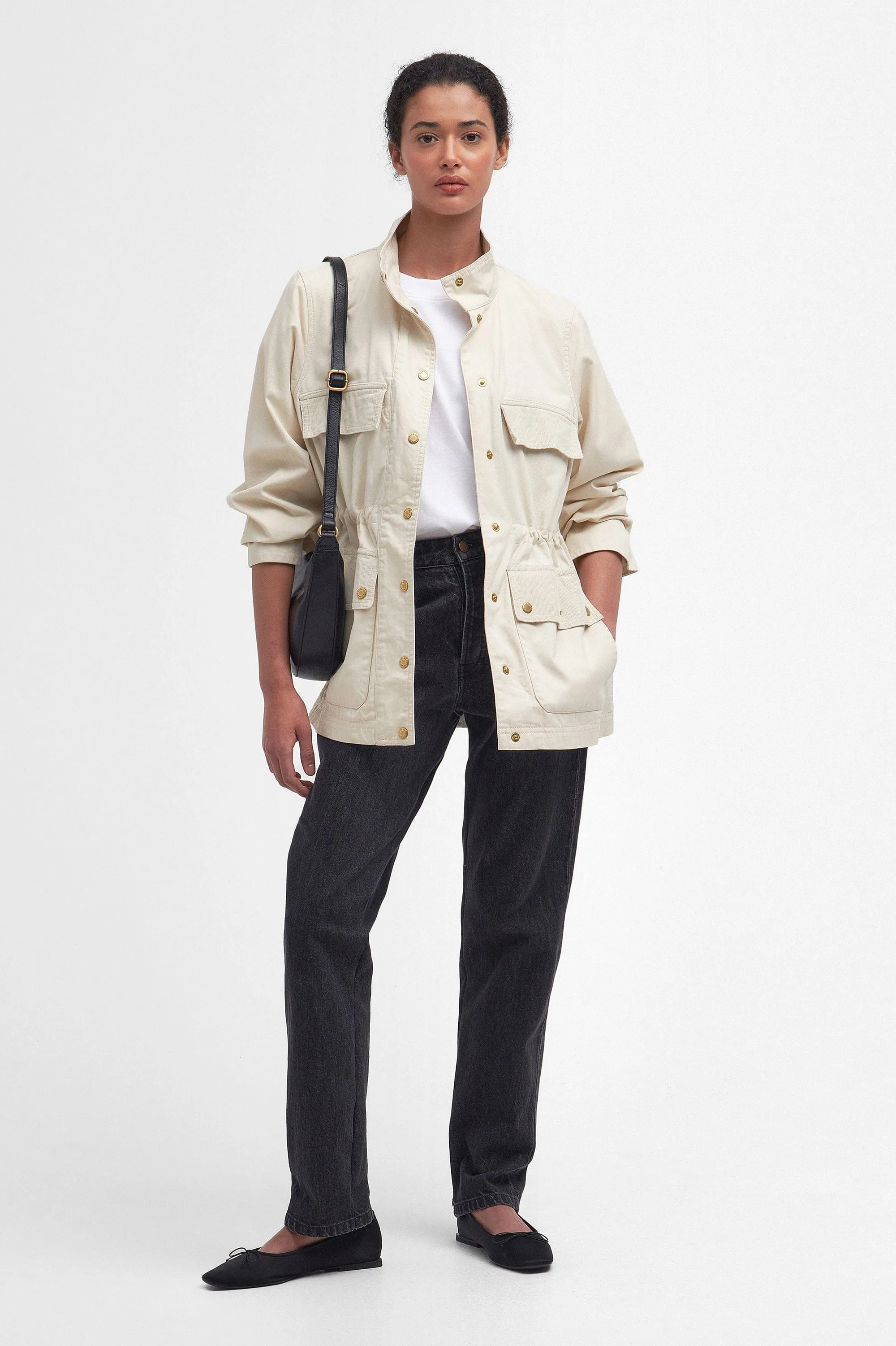 Maeva Utility Jacket - Salt/Summer Navy/Ecru
