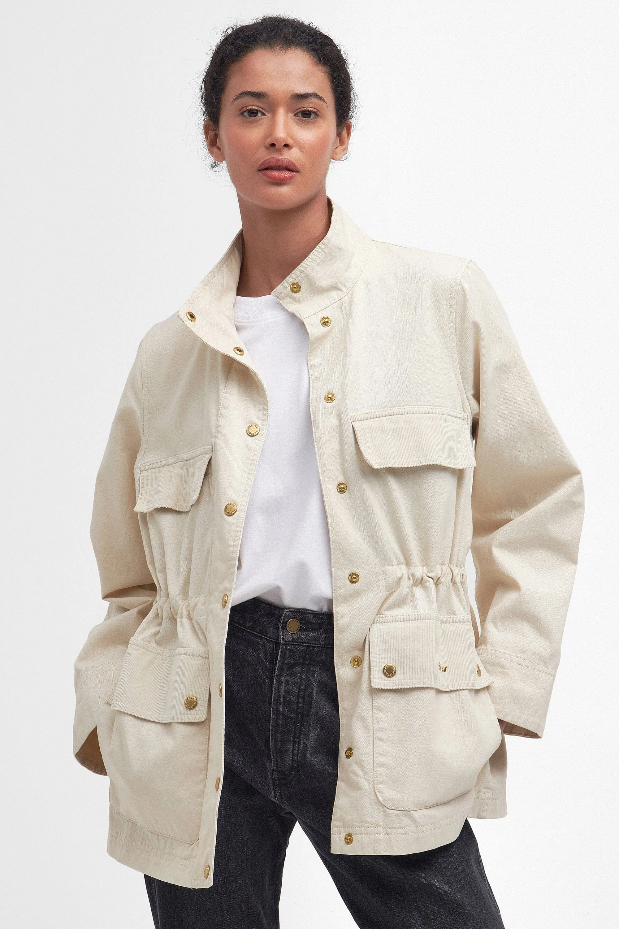 Maeva Utility Jacket - Salt/Summer Navy/Ecru