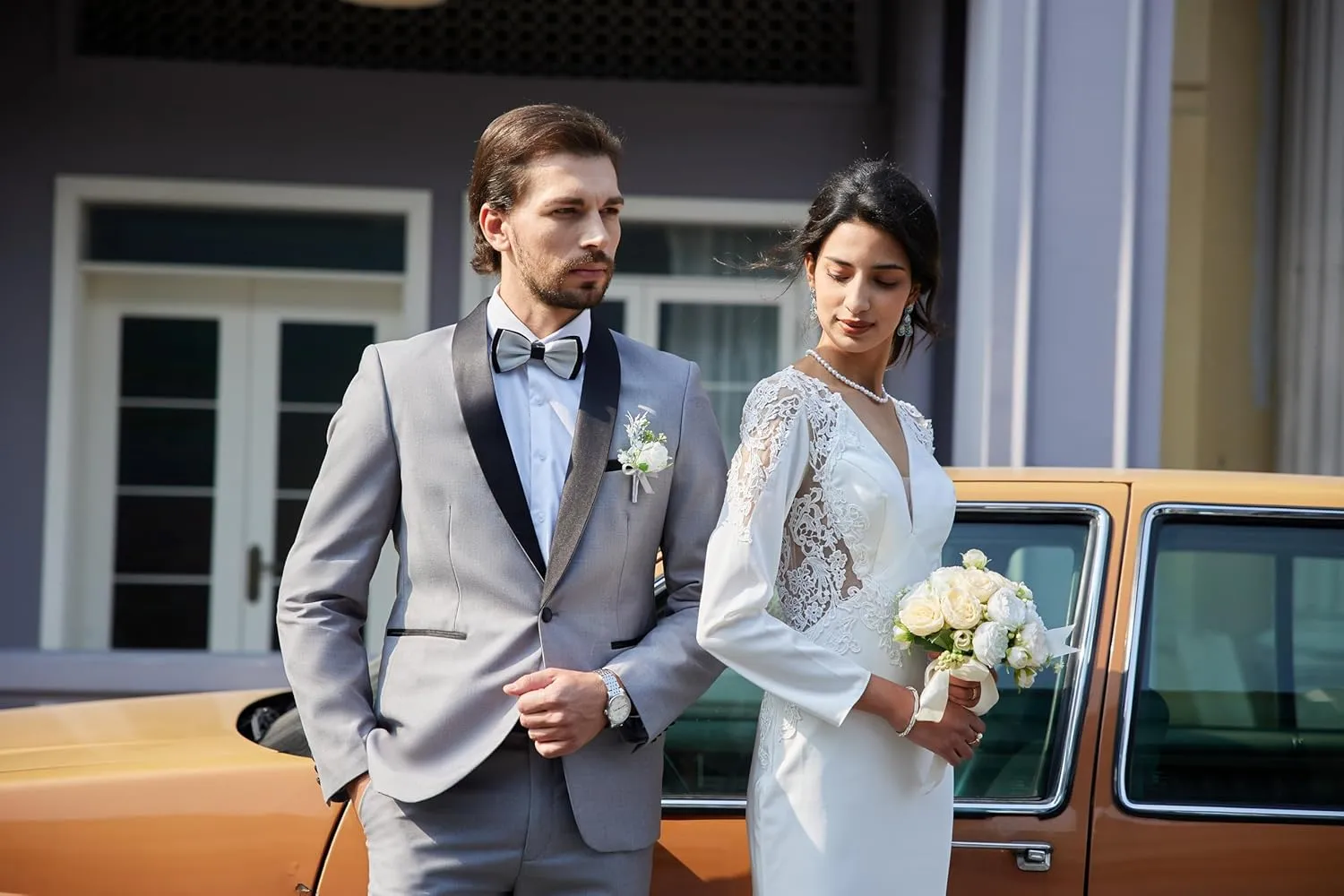 MAGE MALE Mens Tuxedo Jacket Shawl Lapel Suit Jacket Slim Fit Blazer Jacket for Dinner,Prom,Wedding