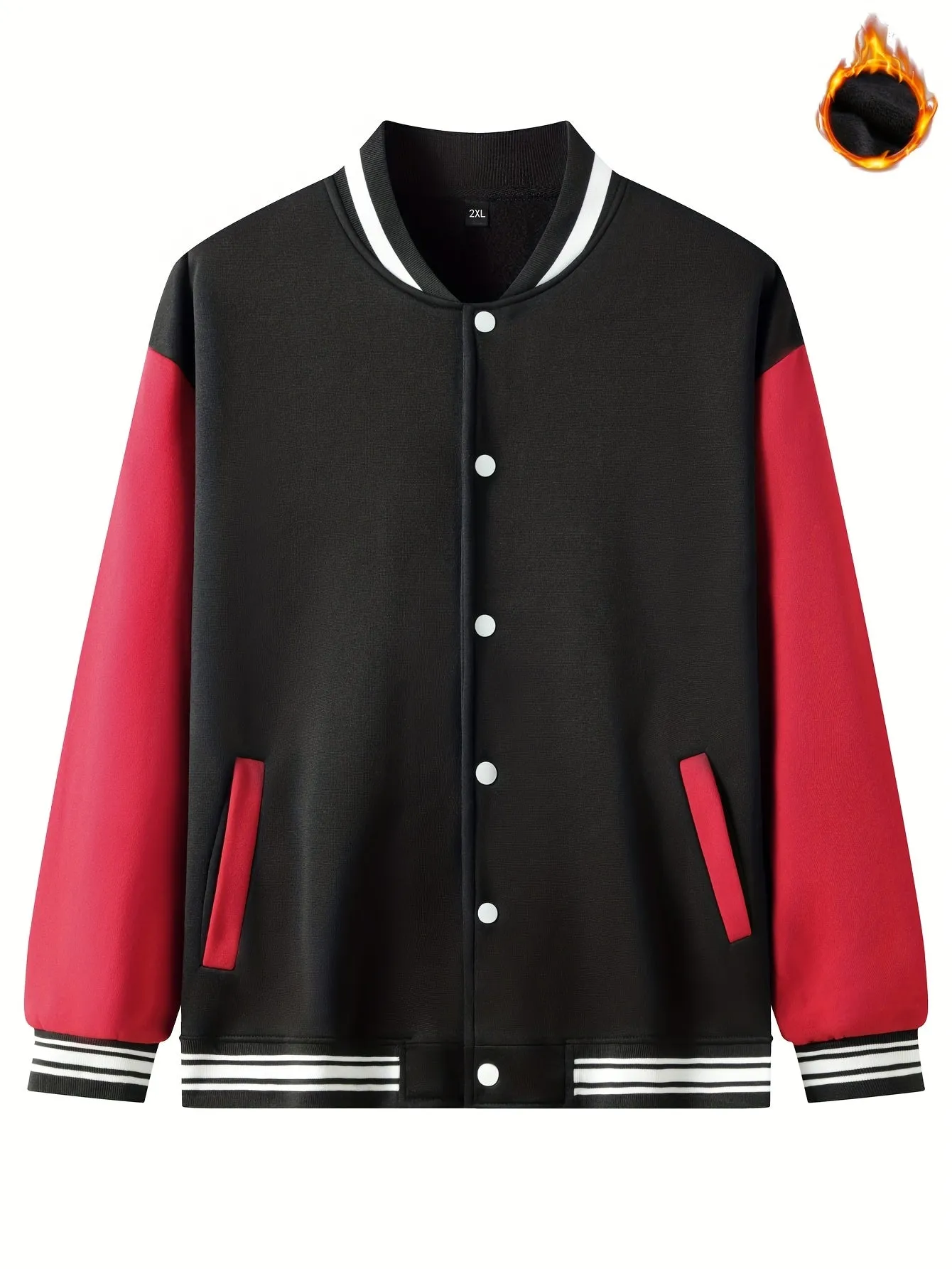 Men's  Bronx-Print Jacket |  Sporty Baseball Collar