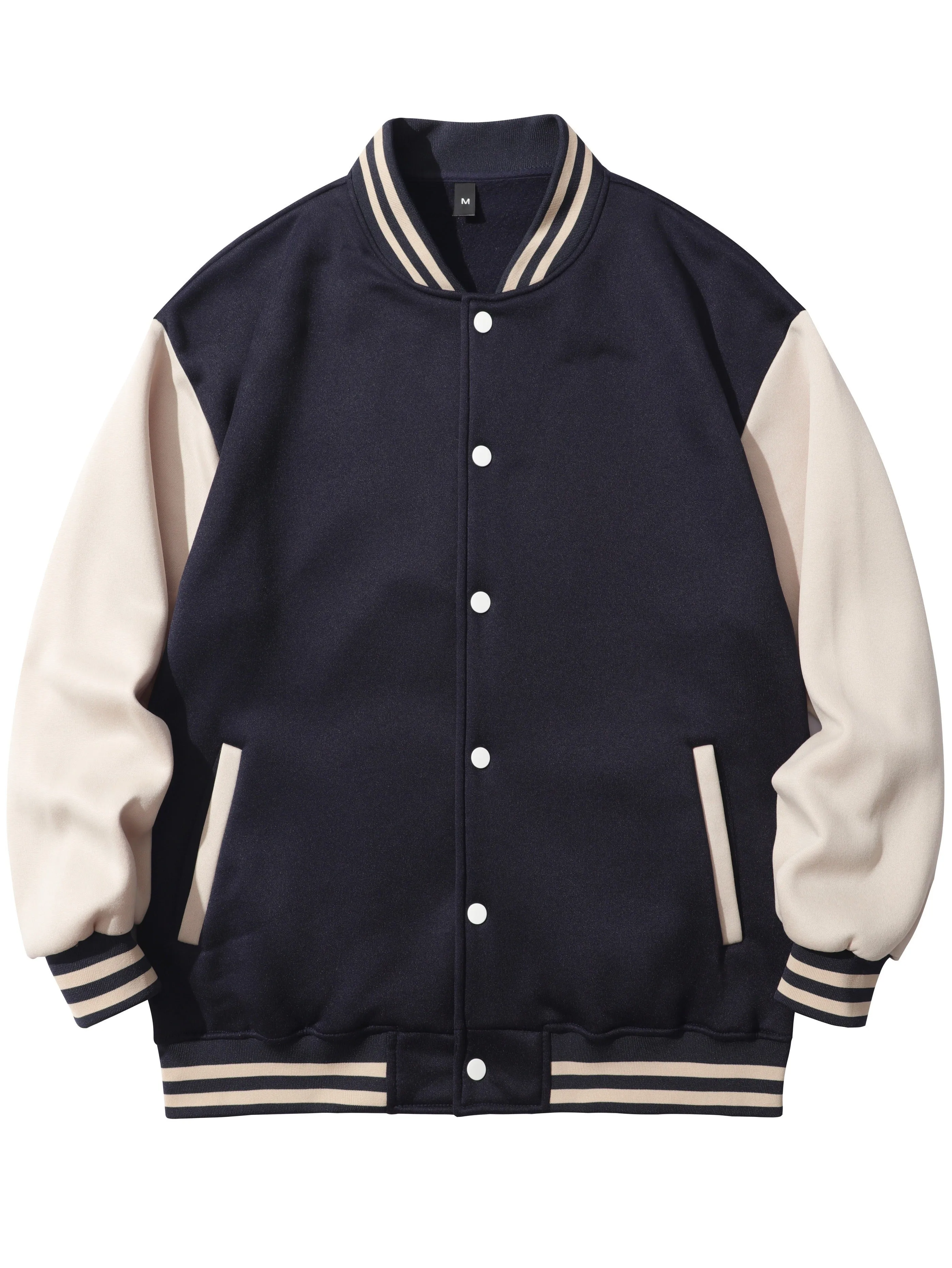 Men's  Bronx-Print Jacket |  Sporty Baseball Collar