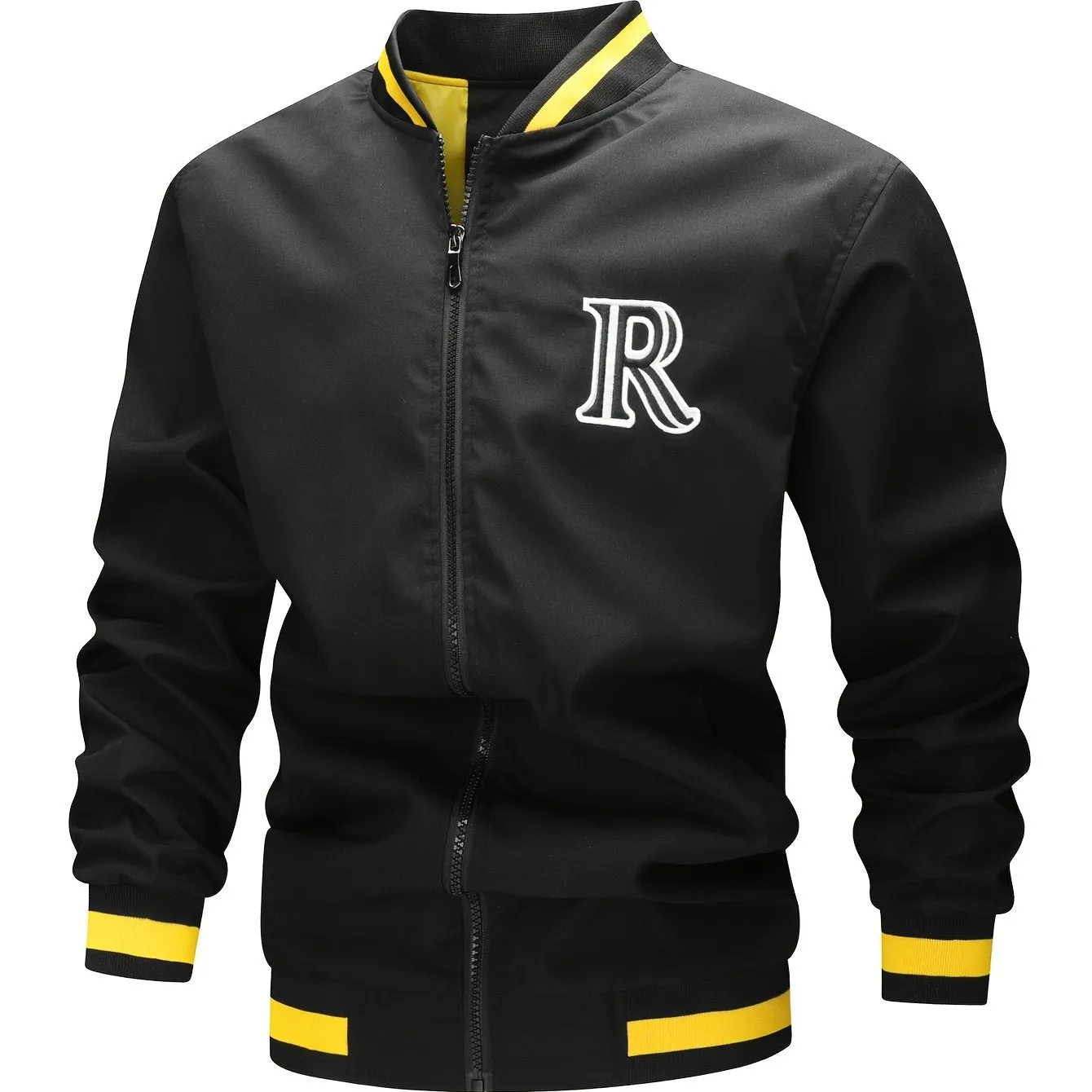 Men's Casual Baseball Collar Varsity Coat | Bomber Jacket