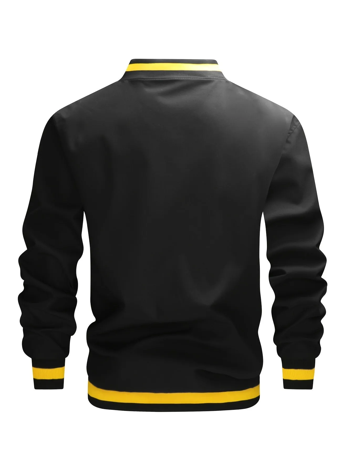 Men's Casual Baseball Collar Varsity Coat | Bomber Jacket