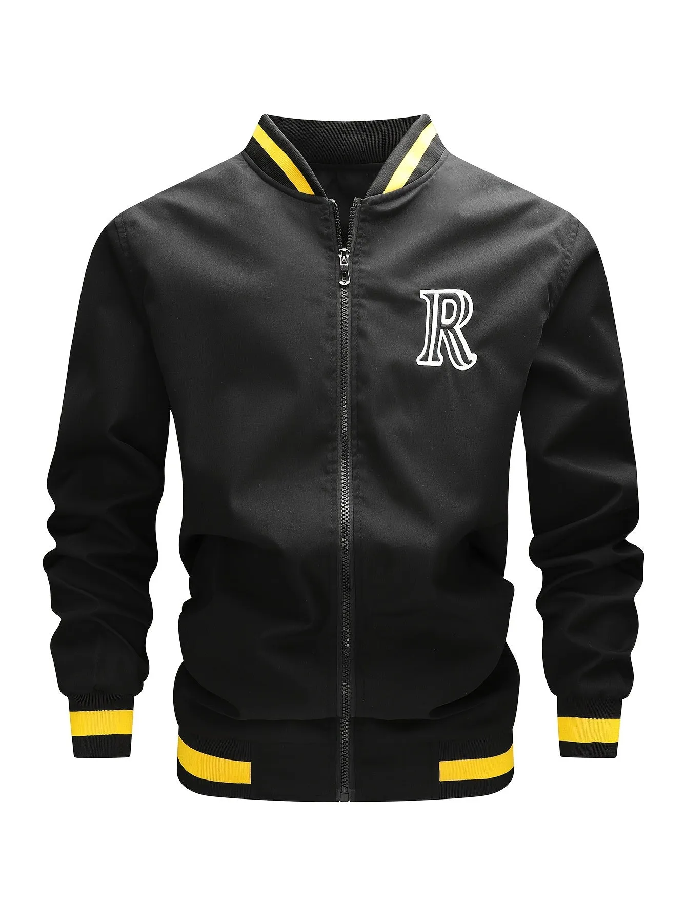 Men's Casual Baseball Collar Varsity Coat | Bomber Jacket