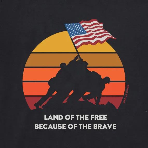 Men's Clean Iwo Jima Crusher-LITE Tee - Jet Black