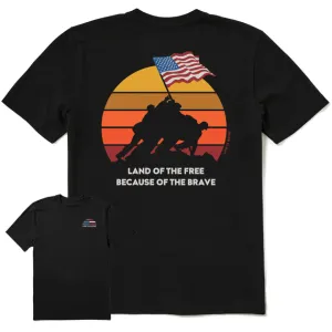 Men's Clean Iwo Jima Crusher-LITE Tee - Jet Black