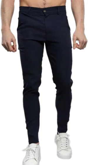 Mens Dress Pants Slim Fit Classic Stretch Chino Pants Casual Business Golf Pants Slacks Tapered Trousers