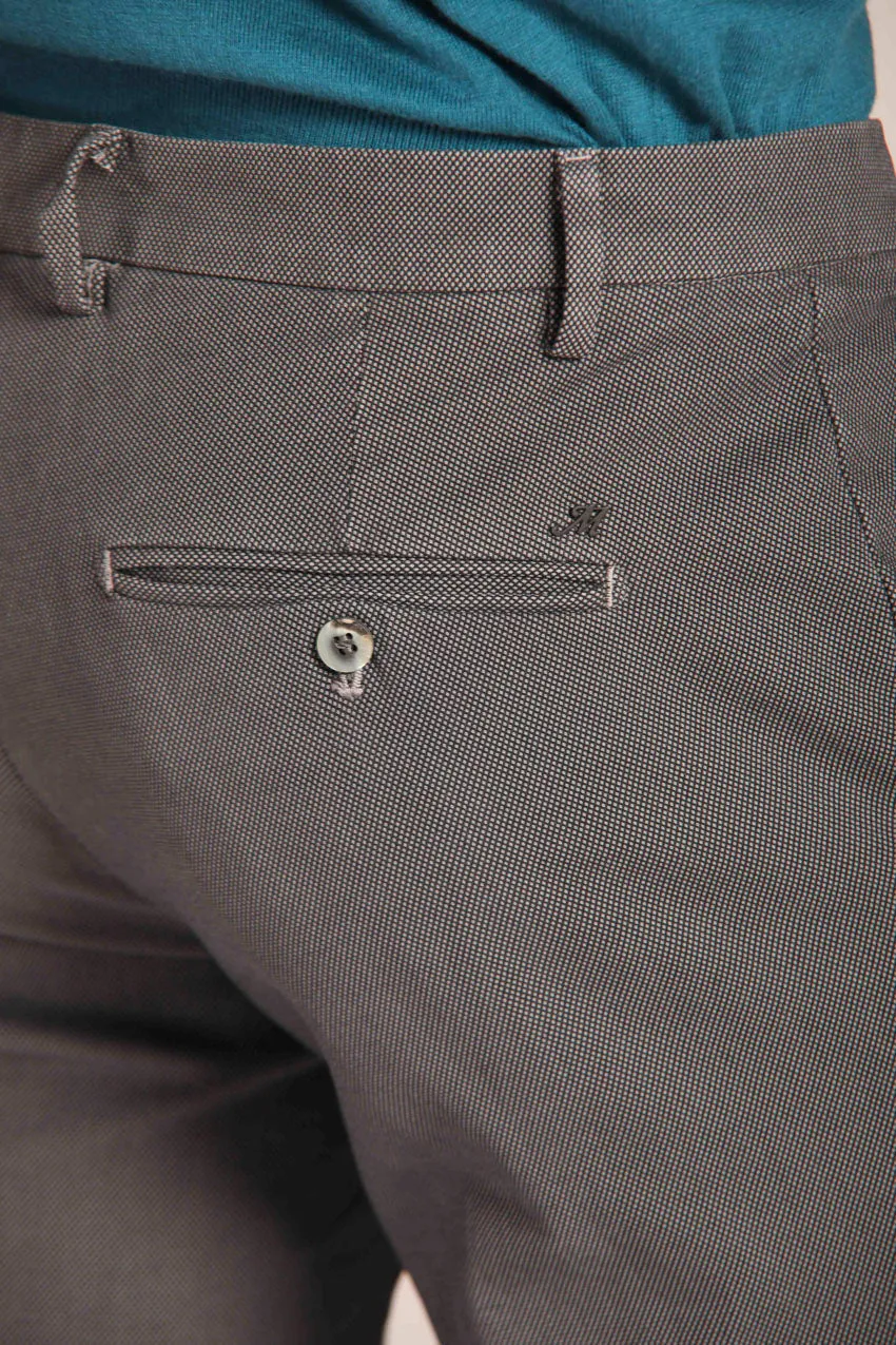 Milano men's chino pants with partridge eye pattern Extra Slim Fit