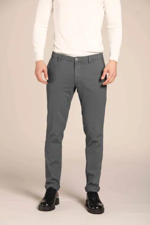 Milano men's chino pants with partridge eye pattern Extra Slim Fit 