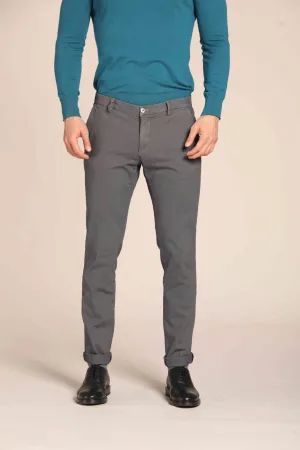Milano men's chino pants with partridge eye pattern Extra Slim Fit