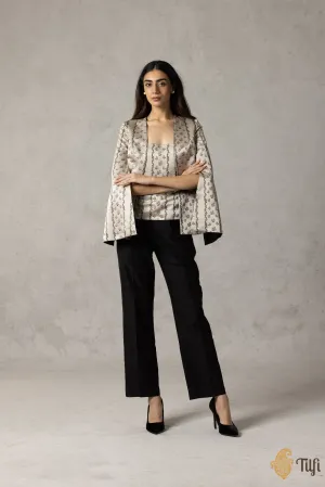 Off-White and Black Reversible Jacket and Pants Set