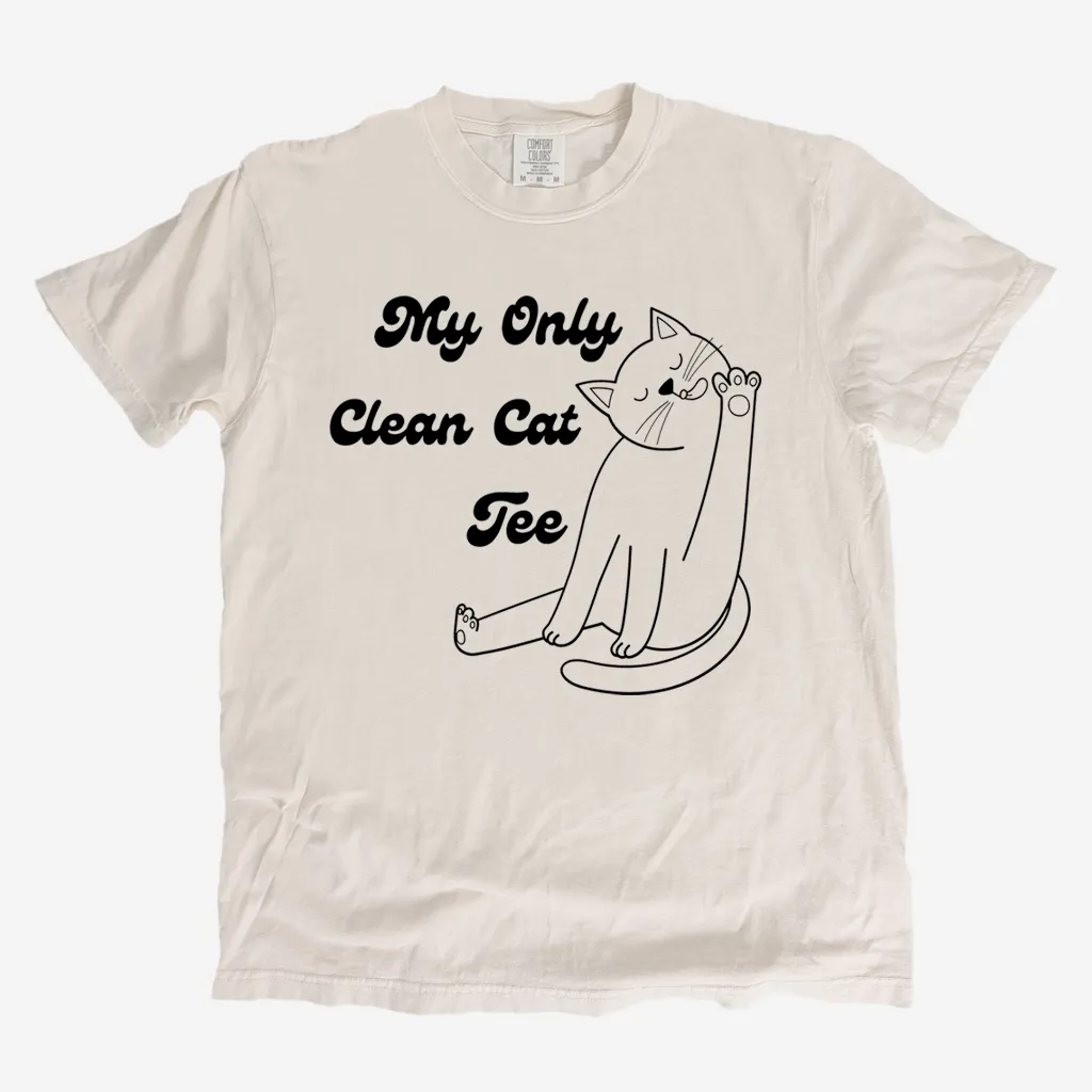 Only Clean Cat Tee Graphic T shirt