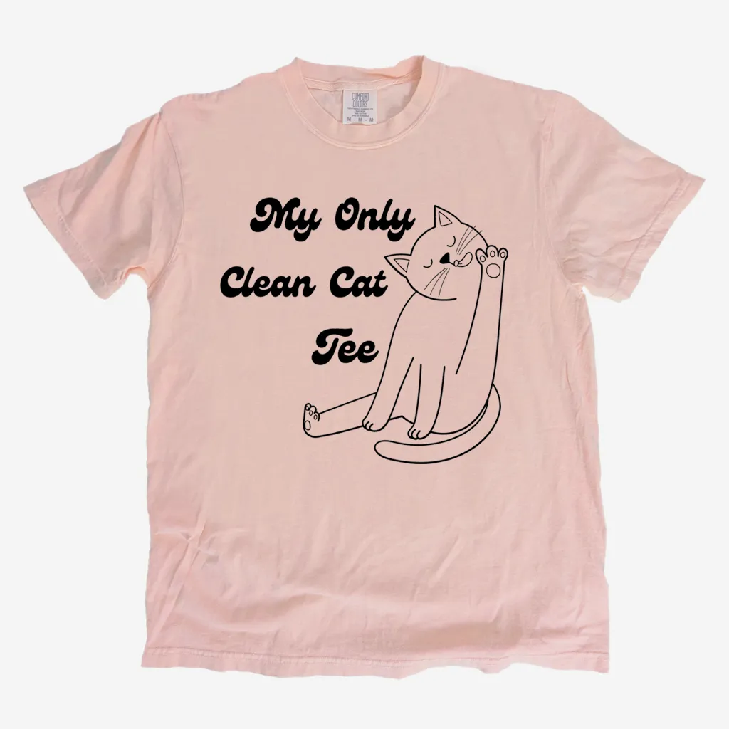Only Clean Cat Tee Graphic T shirt