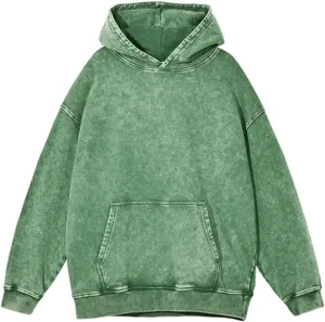 Oversized Mens Hoodies Vintage Hoodie for Men Zip Up Sweatshirt Acid Wash Streetwear Jacket