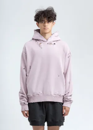 Pink Agitator Distressed Hoodie