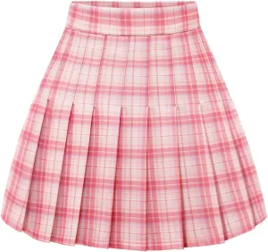Pleated Skirts for Women Mini High Waist Skater Tennis Skirt A-line Cheerleader Skirt