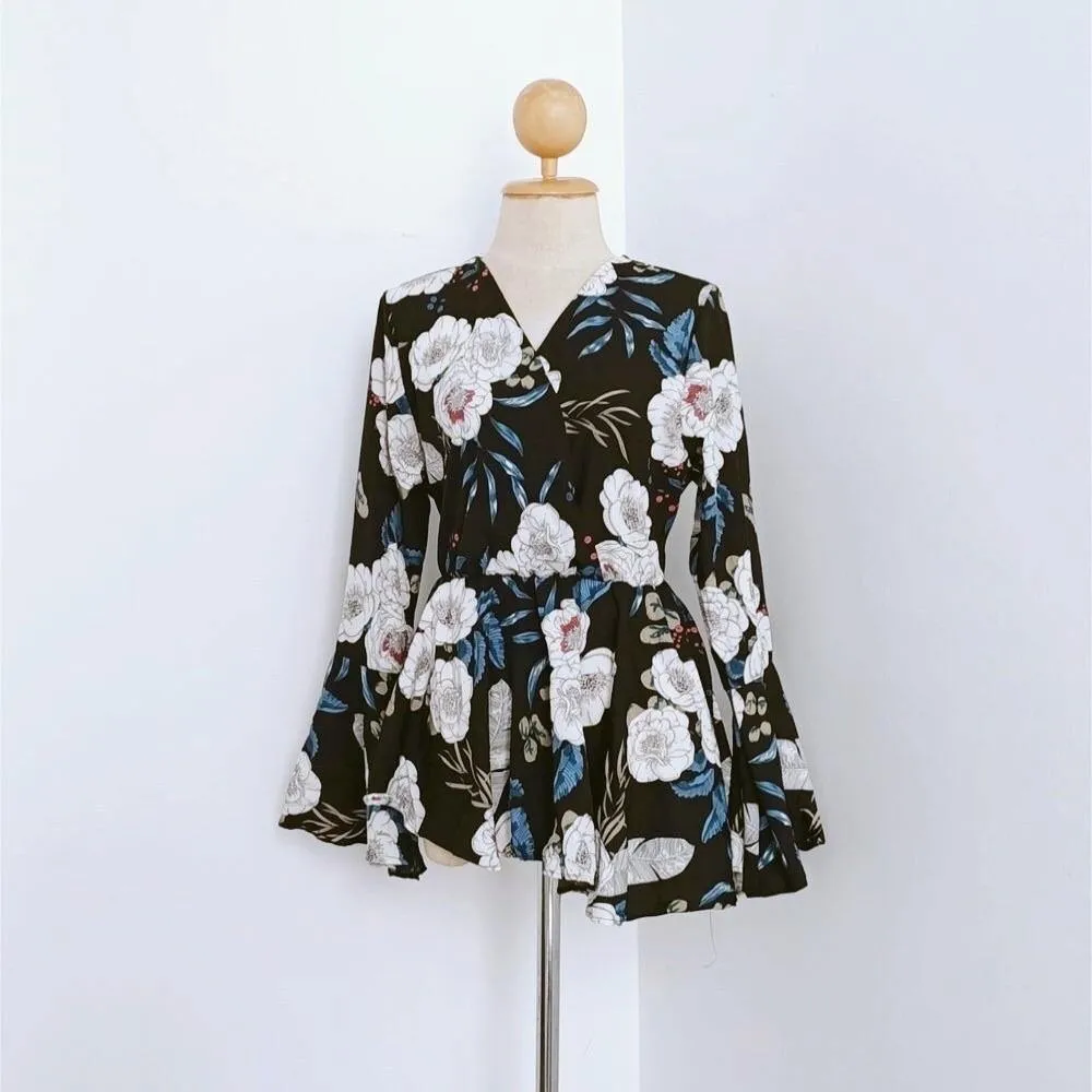 Printed  V Neck tops - Manila