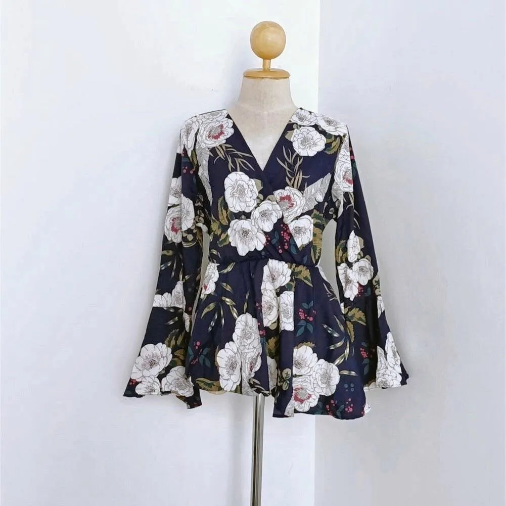 Printed  V Neck tops - Manila