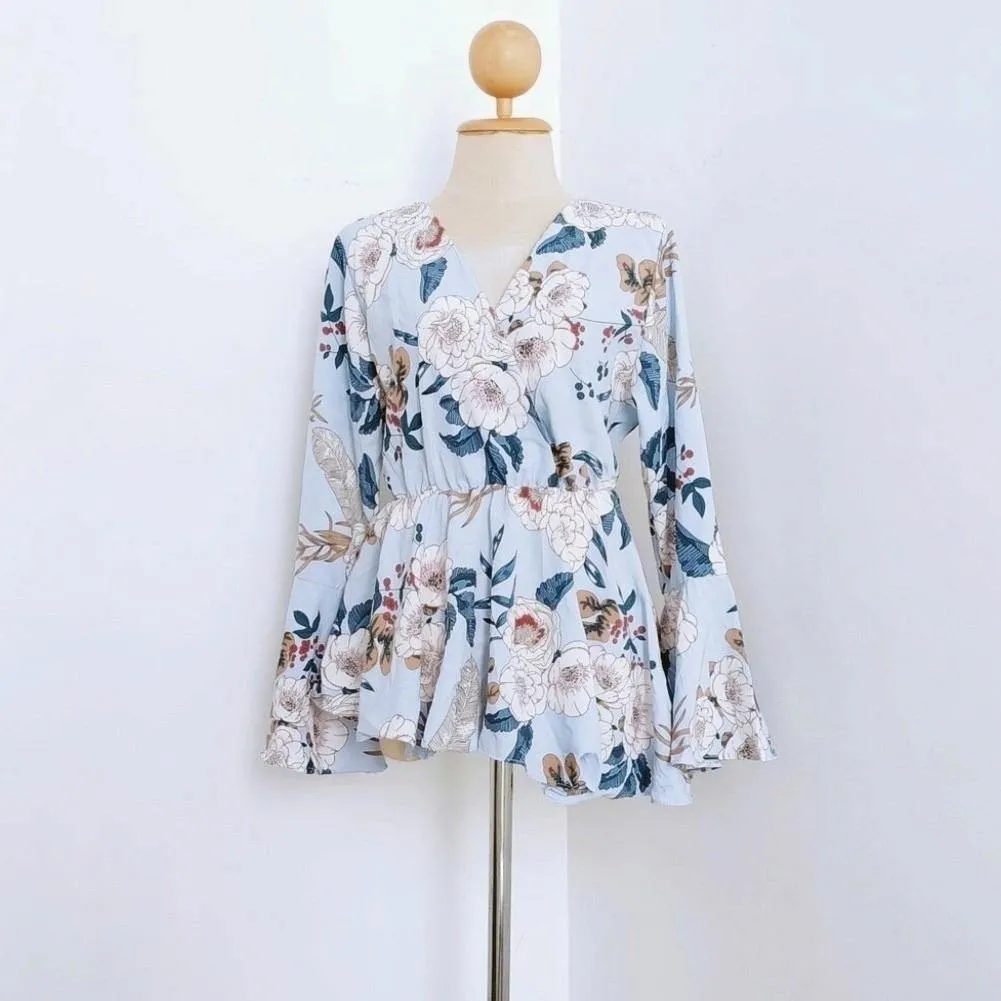 Printed  V Neck tops - Manila