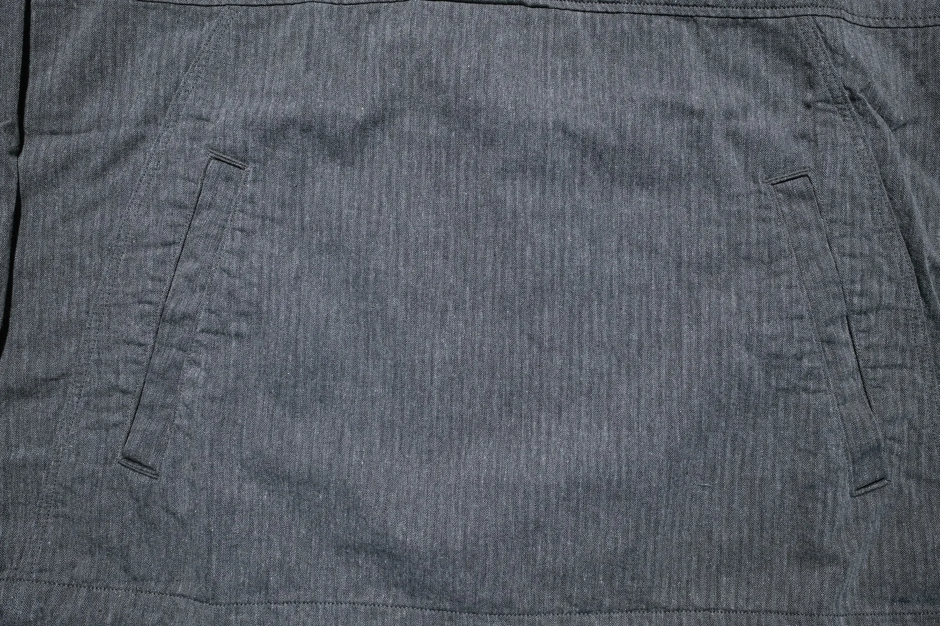 Pure Blue Japan "All-Seasons" HBT Hooded Pullover (Heather Grey X Black)