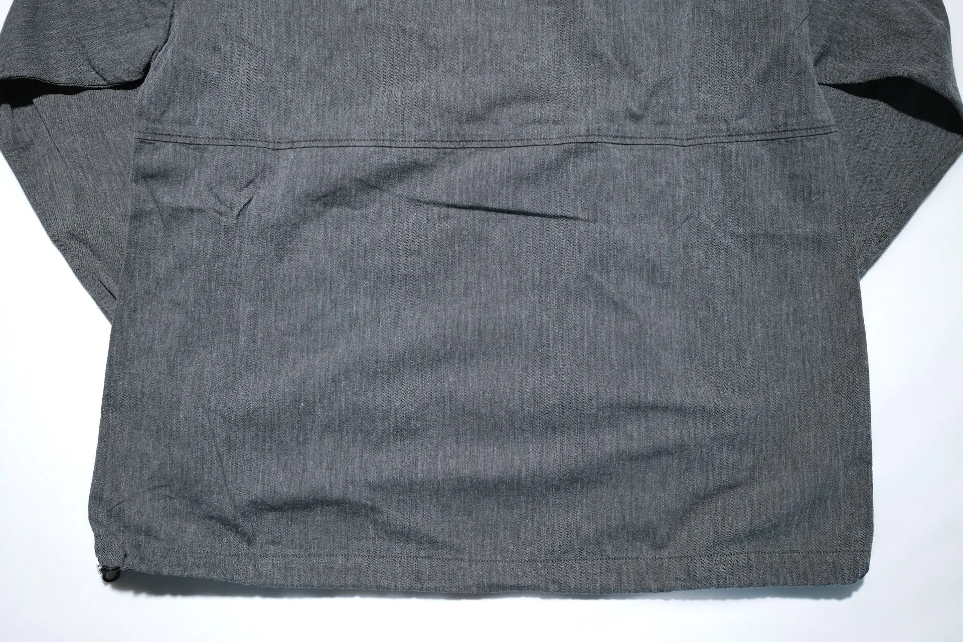 Pure Blue Japan "All-Seasons" HBT Hooded Pullover (Heather Grey X Black)