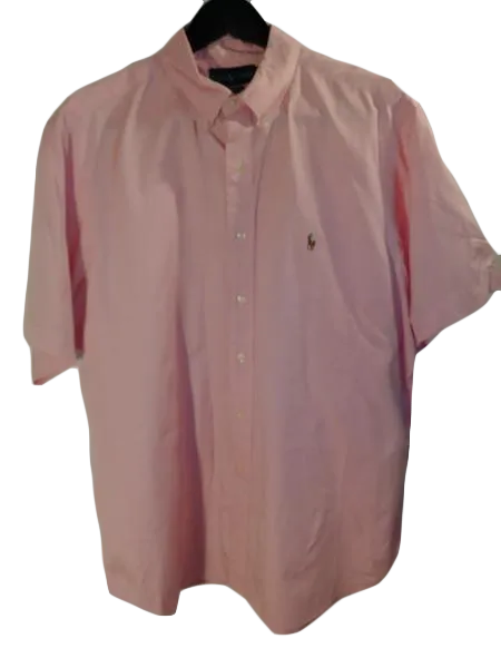 Ralph Lauren 60's Men's Dress Shirt Pink  Sz 17 1/2 SKU 000153-2