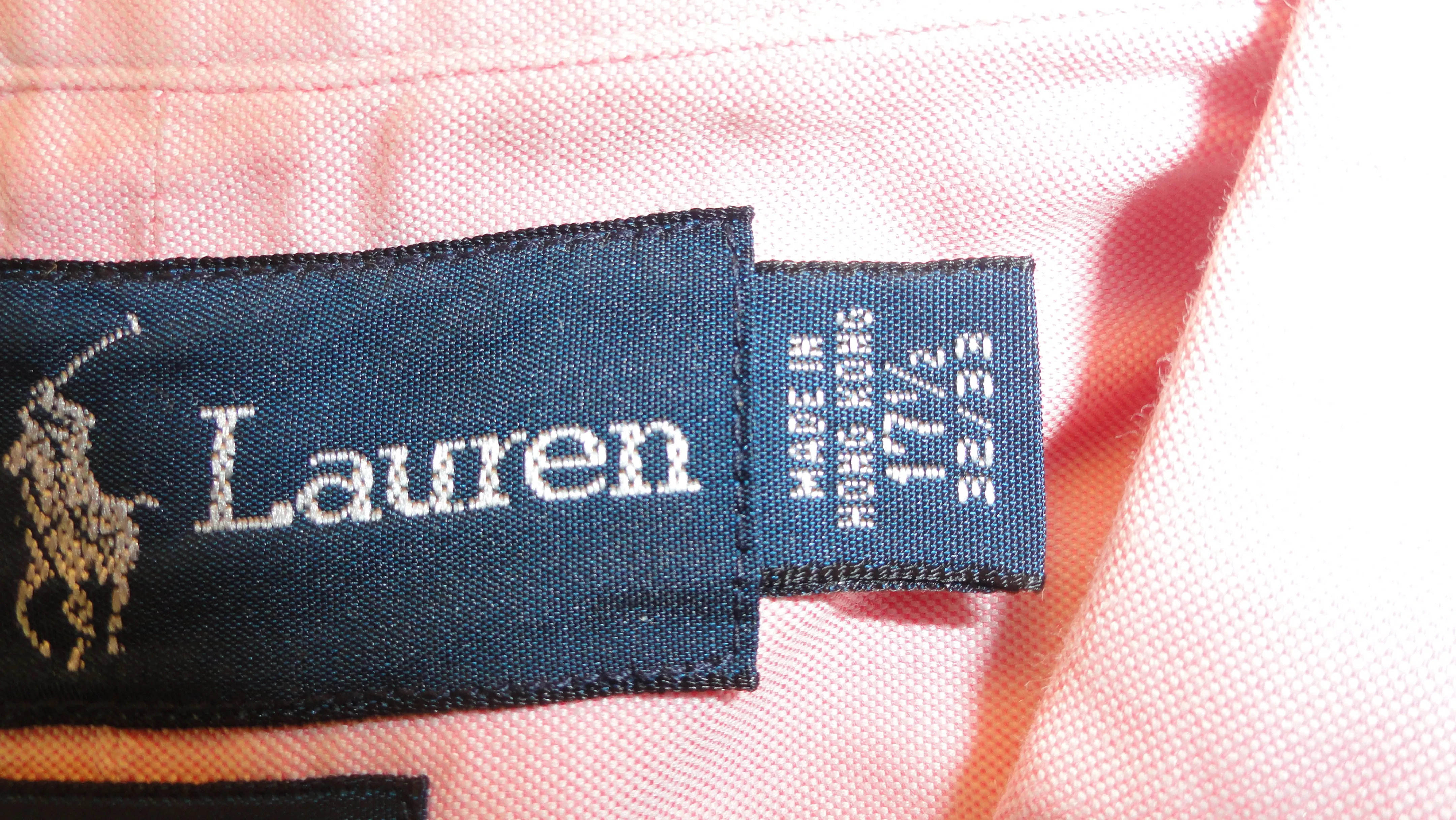 Ralph Lauren 60's Men's Dress Shirt Pink  Sz 17 1/2 SKU 000153-2