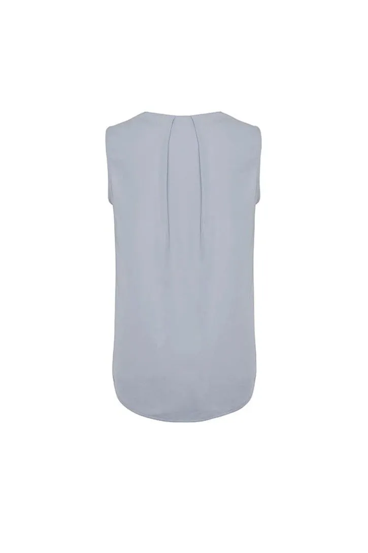 RB973LN - Biz Corporates - Estelle Womens Sleeveless Pleat Blouse
