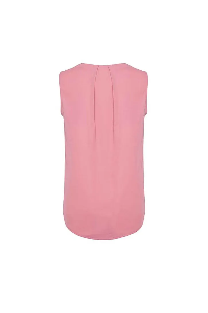 RB973LN - Biz Corporates - Estelle Womens Sleeveless Pleat Blouse