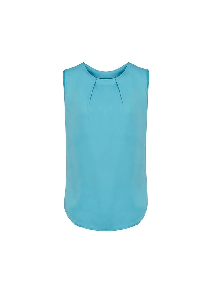 RB973LN - Biz Corporates - Estelle Womens Sleeveless Pleat Blouse