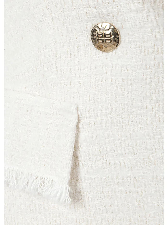 Riani Cream Tweed Double Breasted Blazer 381730 4176 Col 0110