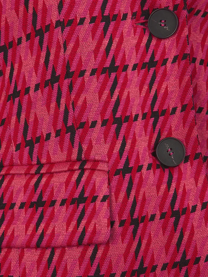 Riani Heartbeat Patterned Jersey Blazer 371220 5415 Col 360