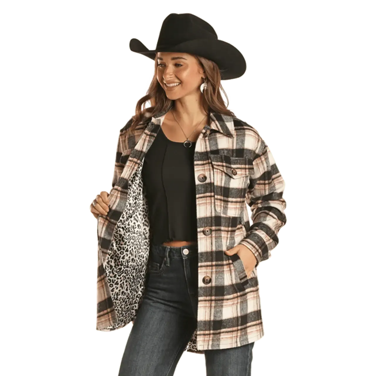 Rock & Roll Women's Plaid Coat