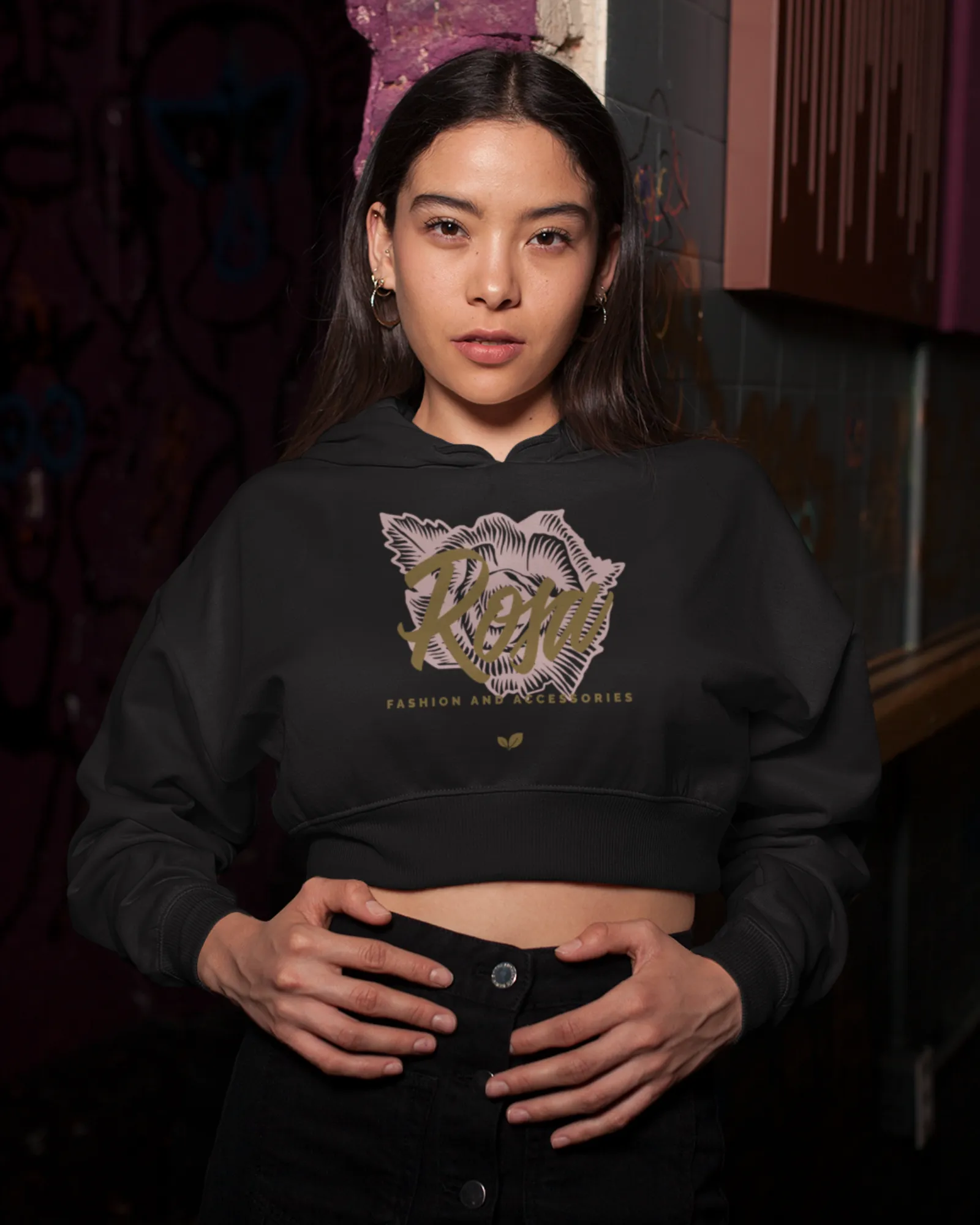 Rosa - Women's Crop Hoodies
