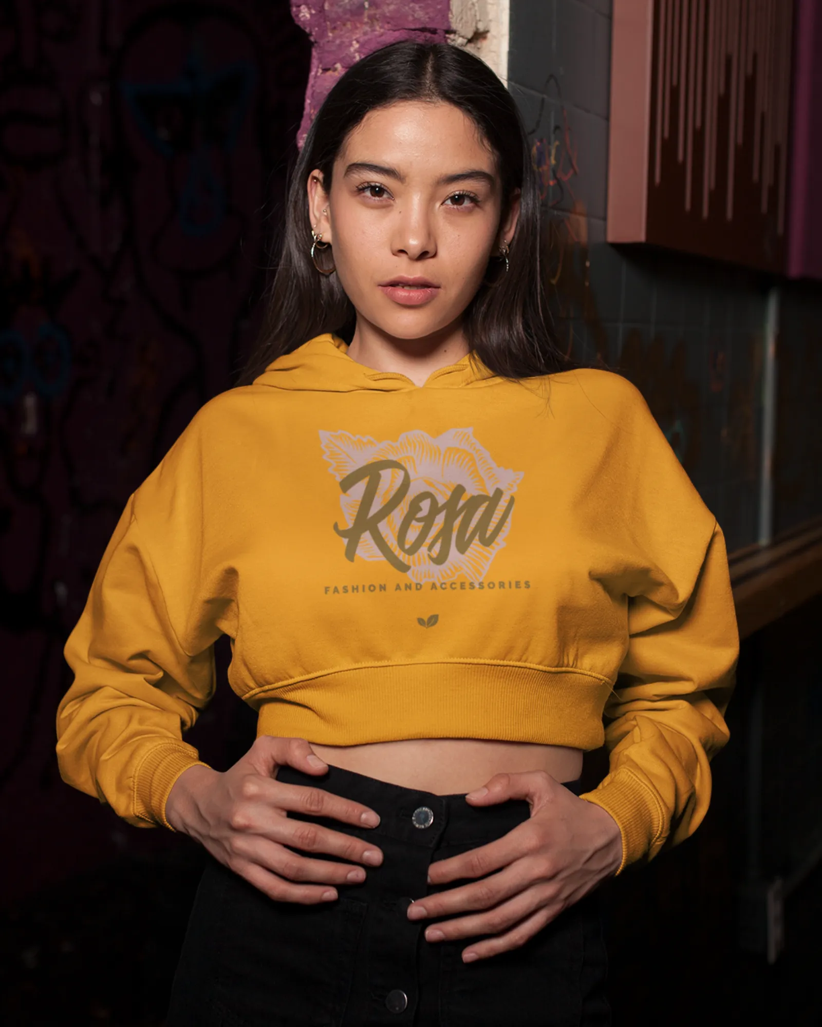 Rosa - Women's Crop Hoodies